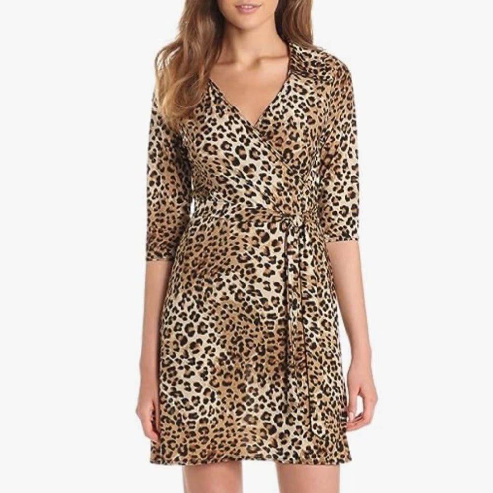 Star Vixen Women's Three-Quarter-Sleeve Faux Wrap Dress S NWT IN PACKAGING
